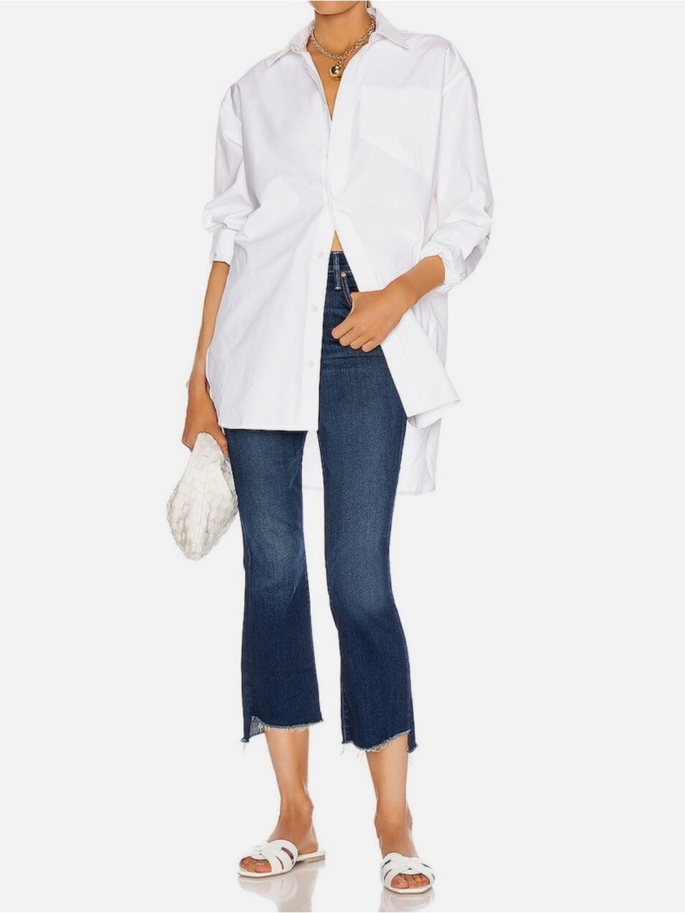 MOTHER The Insider Crop Step Fray Home Movies Jeans 27 High Rise Bootcut